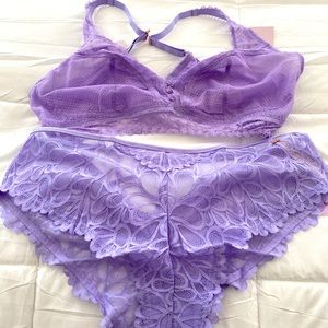 Lavender bra and panty
